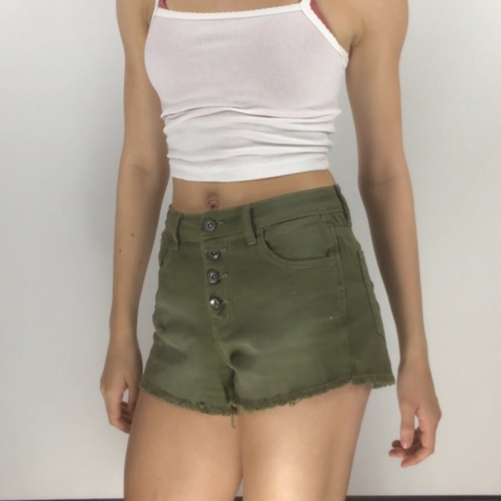 Others Follow Camo Green Shorts